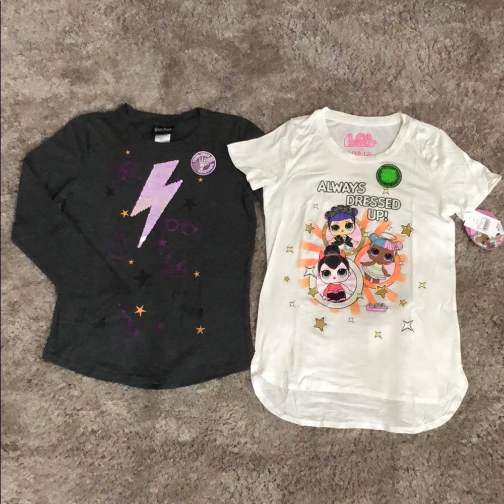 NWT Girl’s Character tees. Size Large(10/12)